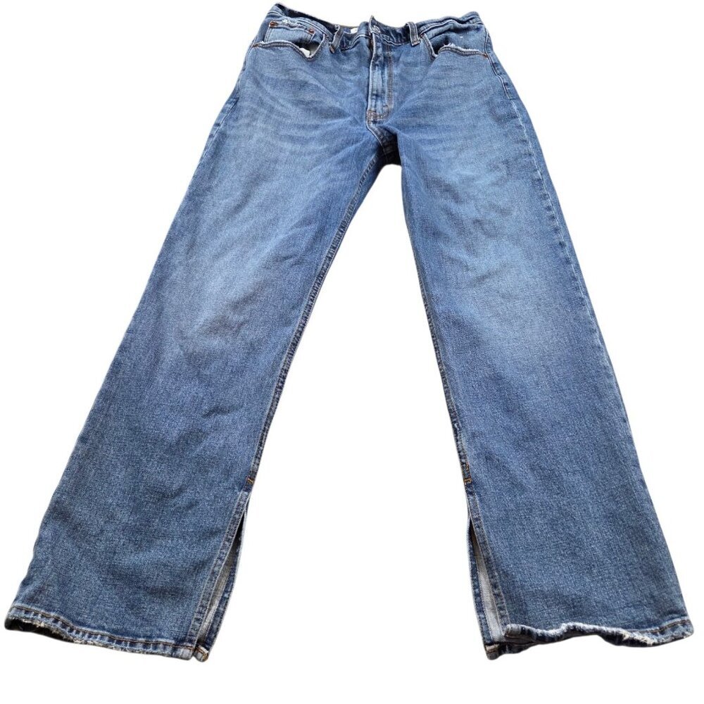 Abercrombie & Fitch Jeans Women's 12 Ultra High-Rise Ankle Straight  Inseam